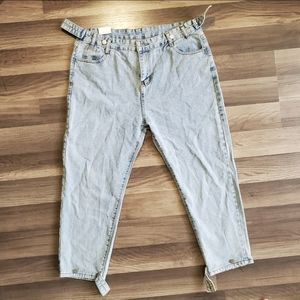 Straight Cropped Leg Jeans